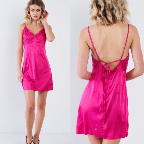 BARBIE DOLLZ Hot Pink Slip Dress - Picture 2 of 3